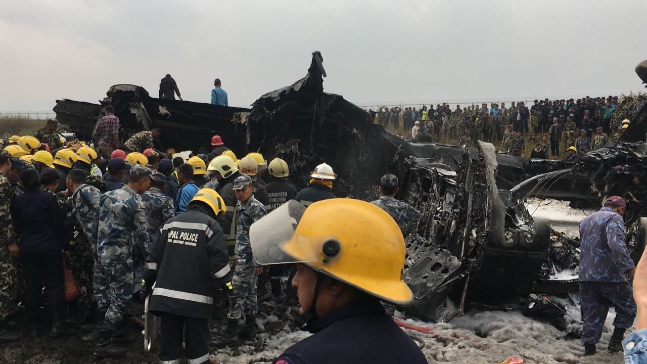 【尼泊尔空难】客机坠机场49死 机上或有一名中国人