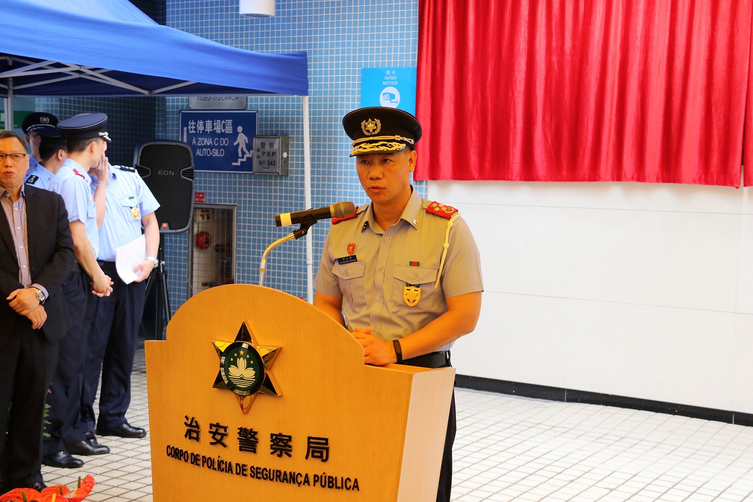 即时新闻 加强石排湾住宅治安 离岛路环警司处揭幕 8007 治安警察局