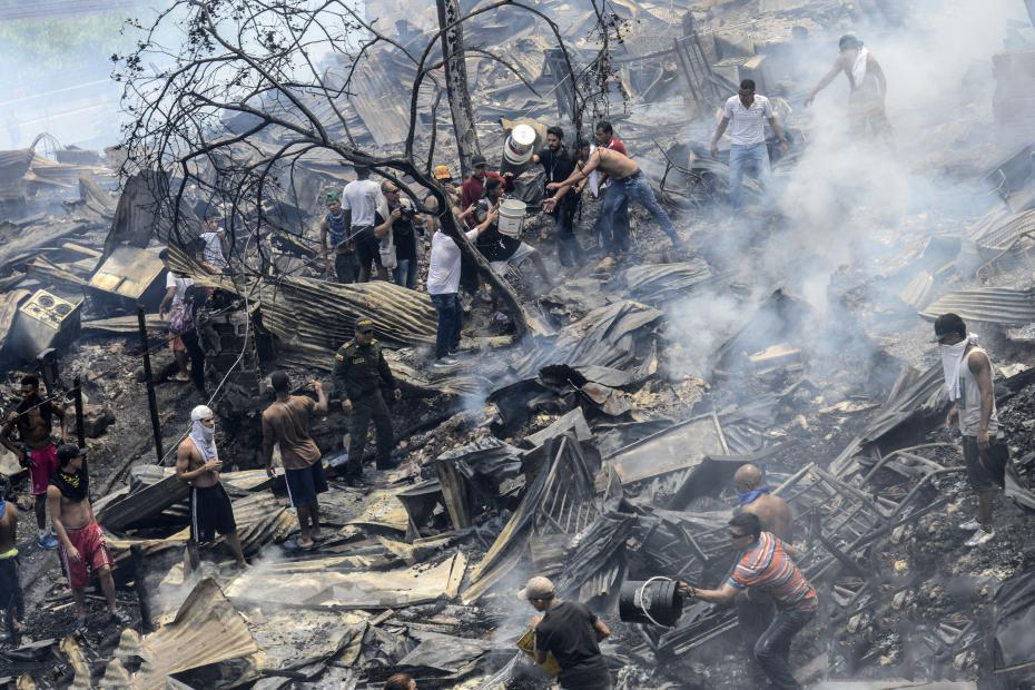 哥伦比亚贫民区发生火灾 逾千人无家可归-澳门葡京赌场官网